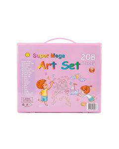 Coffret de Coloriage pour Enfants Artiste 208 Pièces Multicolore