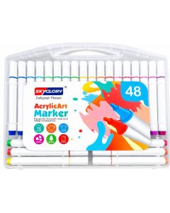 Coffret De 48 Marqueurs SKYGLORY Peinture Acrylique Assortis