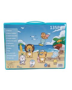 Coffret Créatif de Coloriage Inspiration Art Set - 135 Pièces pour Enfant