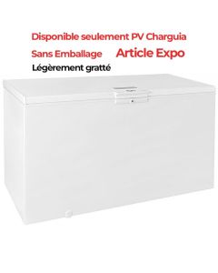 Congélateur WHIRLPOOL horizontal WHE3933 6éme SENS 390 Litres – Blanc