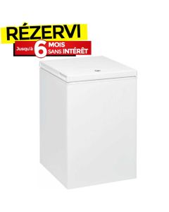 Congélateur Horizontal WHIRLPOOL WH1410AE 200 Litres - Blanc