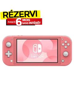 Console de Jeux NINTENDO Switch Lite Edition animal Crossing - Rose 