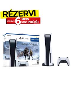 Console De  Jeux SONY Playstation 5 Édition Standard + jeu GOD OF WAR