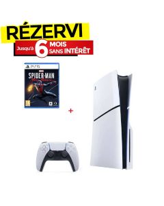 Console De Jeux SONY Playstation 5 Slim Edition Standard + Jeu SPIDERMMORALES 