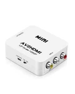 Convertisseur 3 RCA Vers HDMI + Micro-USB - Blanc