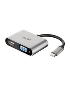 Convertisseur Adaptateur D-LINK USB-C to HDMI/VGA 