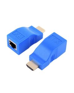 Convertisseur Extender HDMI CAT5/61 LINE 30 Mètres - Bleu