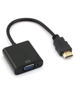 Convertisseur HDMI Mâle Vers VGA femelle + jack 3.5 mm - Noir