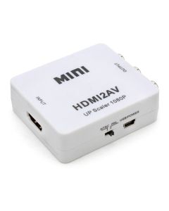 Convertisseur HDMI Vers 3 RCA + Micro-USB - Blanc