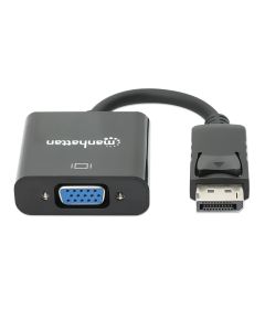 Convertisseur MANHATTAN DisplayPort mâle vers VGA Femelle Noir