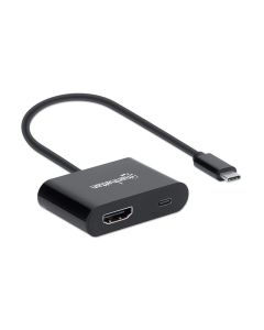 Convertisseur MANHATTAN USB-C vers HDMI avec port d'alimentation