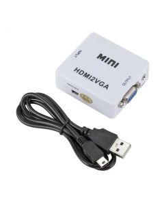 Convertisseur TREQA HDMI Vers VGA - Blanc