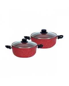 Set De 2 Faitouts COOK'ART - Rouge