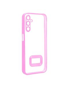 Coque Transparent Pour Smartphone SAMSUNG A24 Avec Contour Rose