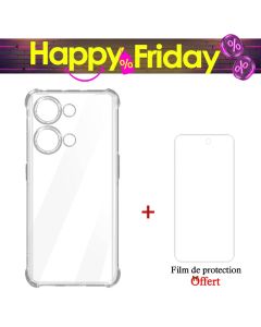 Coque Transparente Pour REDMI NOTE 13 Pro + Film De Protection HD+