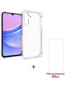 Coque Transparente Pour SAMSUNG A15 + Film De Protection HD+