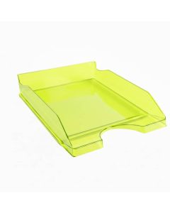Corbeille à Courrier FAPI Pleine Transparent - Jaune fluo(093203)