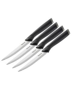 Kit De Couteaux à Steak 4 Pièces TEFAL Confort 11cm - Noir