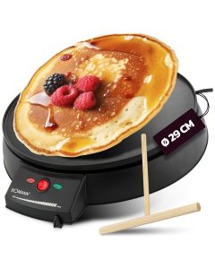 Crêpière Électrique Techwood 1200W Plaque XL 38cm Noir