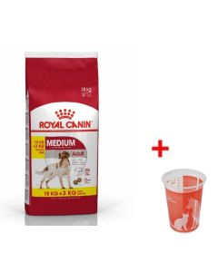 Croquettes Chien Royal Canin Medium - 15 + 3 kg - 3182551056679