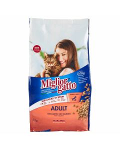 Croquettes complètes Miglior Gatto au saumon 2 kg - 8007520105217
