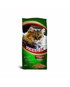 Croquettes pour Chats FLIK FLOK Poulet 20 kg - 8007520022651