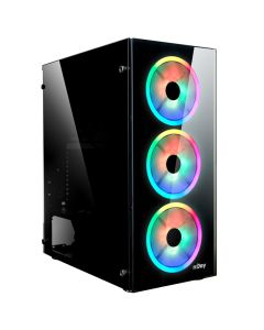 Boîtier SPIRIT OF GAMER NJOY ORYN 3 RGB Fans - Noir