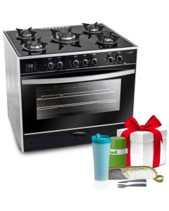 Cuisinière à Gaz UNIONAIRE GAS-C6090GS-AC 90 cm 5 Feux + Cadeau