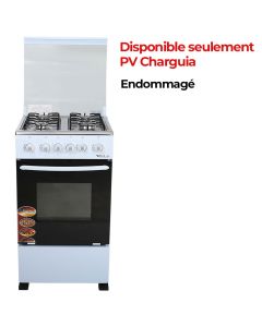 Cuisinière BIOLUX M5005B 4 Feux 50cm - Blanc
