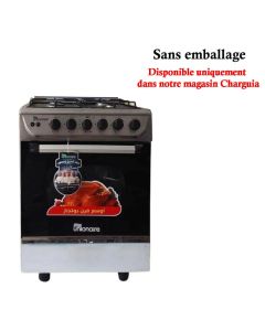 Cuisinière Unionaire 4 Feux 60cm Inox avec Tourne-Broche