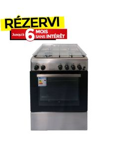 Cuisinière à Gaz ARTHUR MARTIN AMG60IX 60cm 4 Feux - Inox