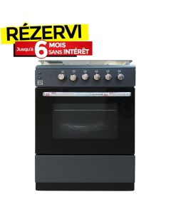 Cuisinière à Gaz CL CL66NVR-TC 4 Feux 60cm - Noir