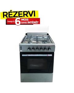 Cuisinière à Gaz CL CL66SVR-TC 4 Feux 60cm - Silver