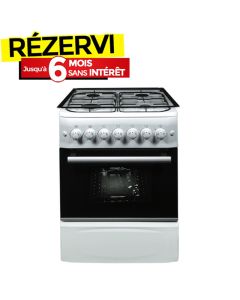 Cuisinière à Gaz ORIENT 60-60TB 4 Feux 60cm - Blanc