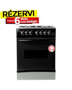 Cuisinière à Gaz ORIENT 60-60TN 4 Feux 60cm - Noir