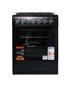 Cuisinière à gaz PROCOOK TG6640NR 60 cm - Noir