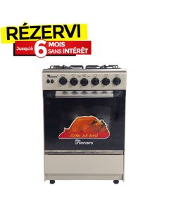 Cuisinière à Gaz UNIONAIRE GAS-C5555SB 4 Feux - Inox