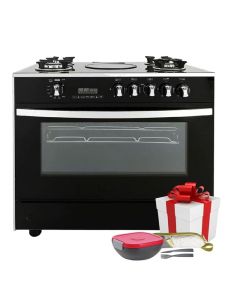 cuisiniere-a-gaz-unionaire-smart-5-feux-noir