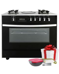 Cuisinière à Gaz UNIONAIRE Smart 5 Feux - Noir