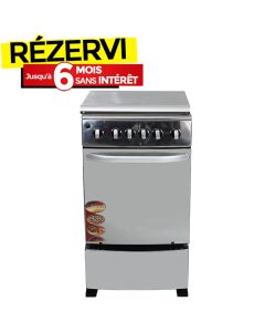 Cuisinière BIOLUX M5252X 4 Feux 50cm - Inox