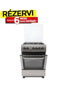 Cuisinière PROCOOK TE6640IX 60cm 4 Feux - Inox