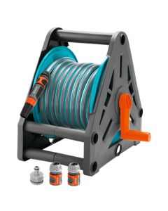 Dévidoir Portable Équipé GARDENA 15M Avec Kit Raccord