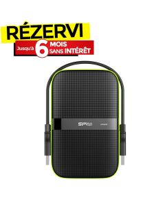 Disque Dur Externe SILICON POWER A60 5To USB 3.2 - Noir&Vert