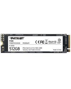 Disque Dur Interne PATRIOT P300 512Go SSD M.2 2280 PCIe (P300P512GM28)