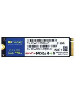 Disque Dur Interne TWINMOS AlphaPro NVME 512Go SSD M.2 PCIE 