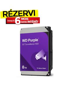 Disque Dur Interne WESTERN DIGITAL Purple 8To SATA III Pour VidéoSurveillance