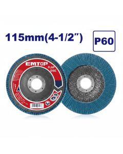 Disque à Lamelles EMTOP EFDS1157 - 115mm Zirconium Grain P60