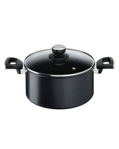 Faitout TEFAL Unlimited 24 cm + Couvercle - Noir