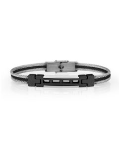 Bracelet Homme DANIEL KLEIN - Silver & Noir (DKJ-4-2095-1) 
