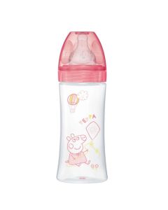 Biberon Initiation DODIE Peepa Pig Rose - 330 ml